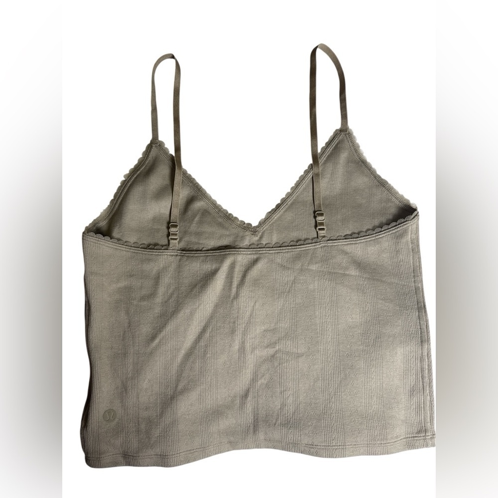 NWT Lululemon Cotton Pointelle Cropped Cami - Picture 4 of 6